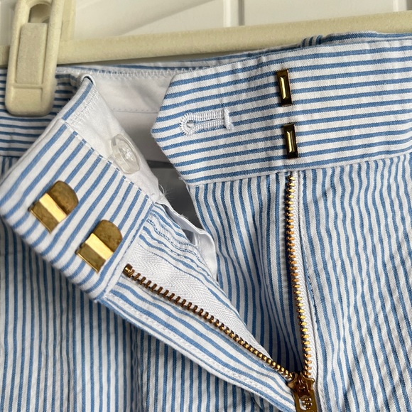 J. Crew Blue and White Striped Trousers - Picture 3 of 6
